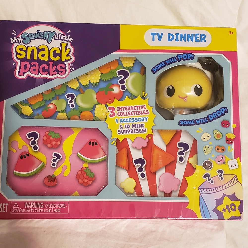 tv dinner snack pack toy new